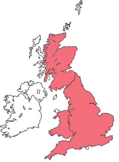 great-britain map